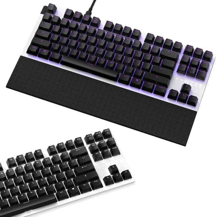 NZXT Function Tenkeyless, matt, LEDs RGB, hot-swap, weiß, Gateron RED, USB, DE