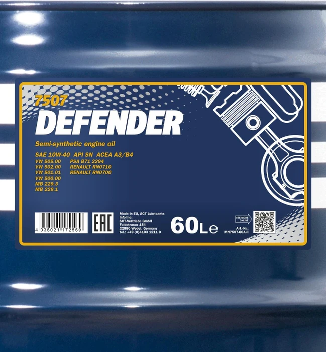 Mannol Defender 10W-40 60l