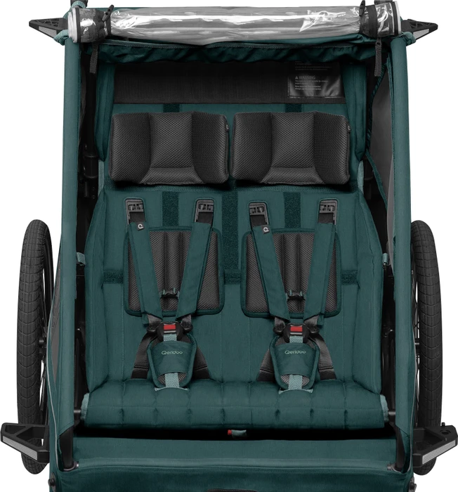 Qeridoo Kidgoo 2 Fahrradanhänger pacific blue (Modell 2026)