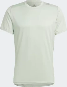 adidas Designed 4 Running Laufshirt kurzarm linen green