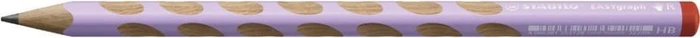 STABILO EASYgraph Pastel Bleistift HB graphit, Pastell Violett, Rechtshänder, 12er-Pack