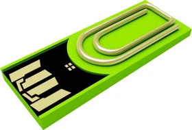 Xlyne Clip/Me 8GB grün, USB-A, USB 2.0