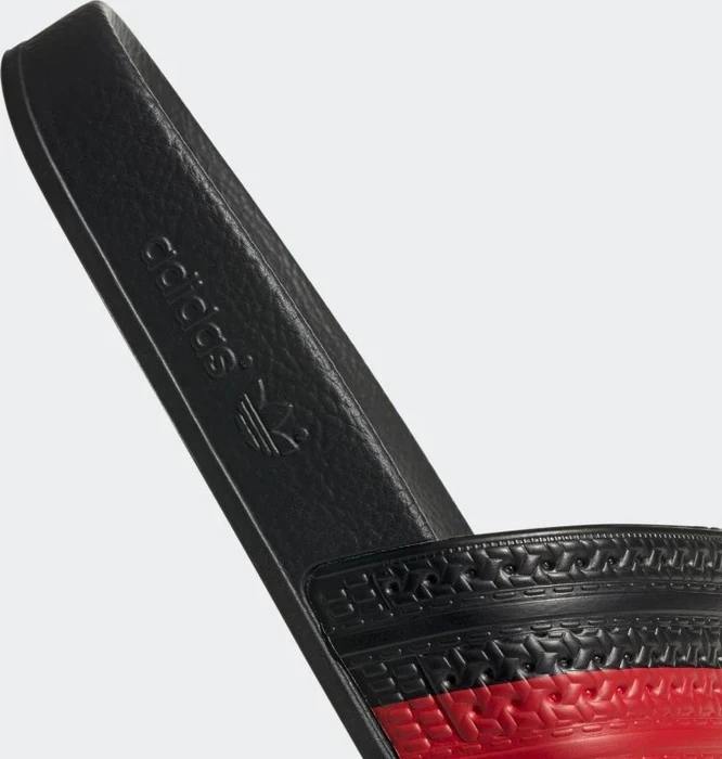 adidas Adilette red/core black/yellow (Herren)