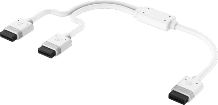 Corsair iCUE LINK auf 2x iCUE LINK Verteiler, 60cm, weiß