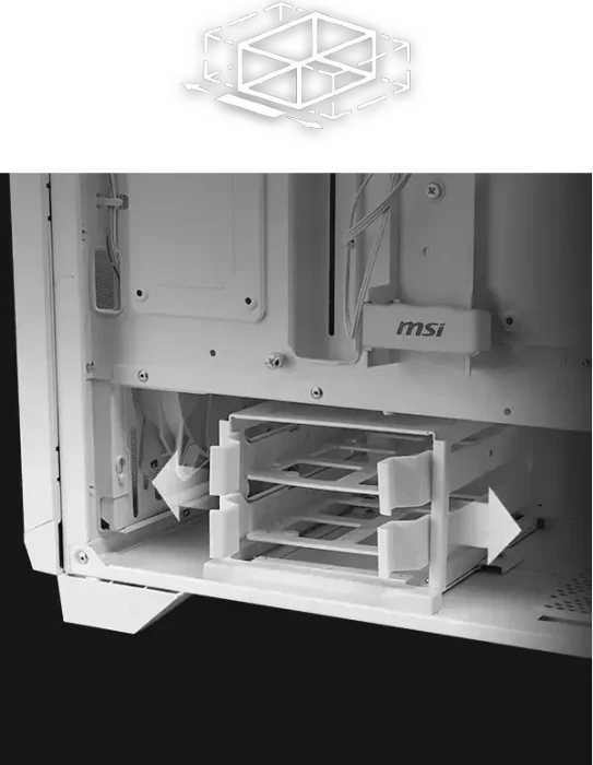 MSI MPG Gungnir 300R Airflow White, weiß, Glasfenster