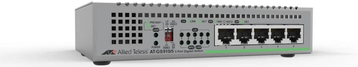Allied Telesis CentreCOM GS910 Desktop Gigabit Switch, 5x RJ-45