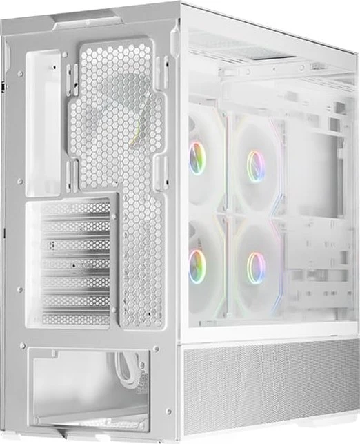 LC-Power Gaming 812B Quartz Vision, weiß, Glasfenster