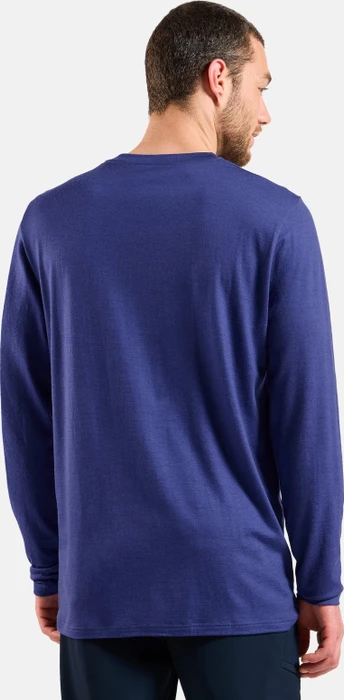 Odlo Ascent Merino 200 Funktionsshirt langarm skipper blue (Herren)