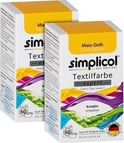 Simplicol Textilfarbe Expert maisgelb, 2 Stück