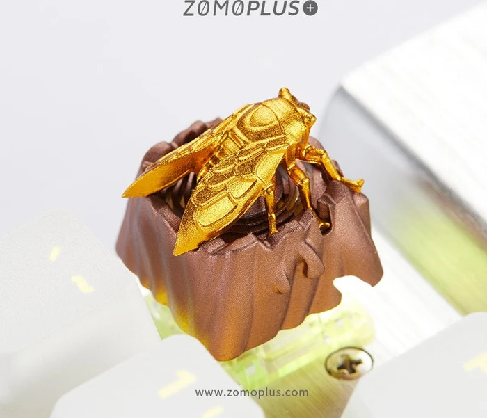 Zomoplus Fantastic Beasts Series Keycap Zikade, Aluminium, braun/gold, 1 Taste