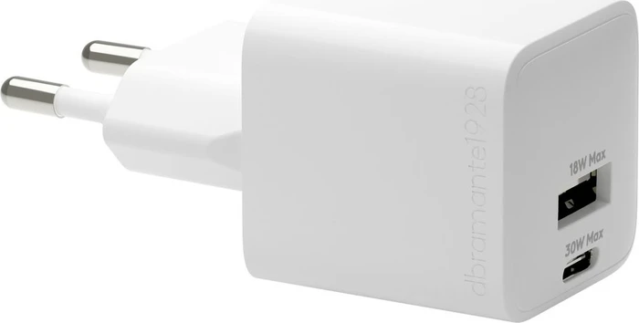 dbramante1928 re-charge Pro Wandladegerät USB-C 30W + USB-A 18W weiß