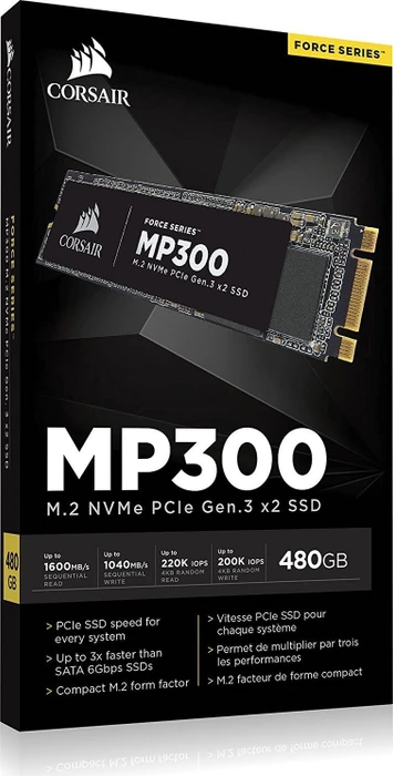 Corsair Force Series MP300 480GB, M.2 2280 / B-M-Key / PCIe 3.0 x2