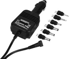 Hama Universal Kfz Notebook Netzteil, 2-Pin-Stecker mit Wechseladapter, 12W