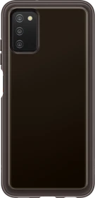 Samsung Soft Clear Cover für Galaxy A03s schwarz
