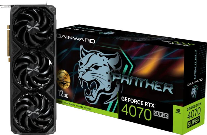 Gainward GeForce RTX 4070 SUPER Panther OC, 12GB GDDR6X, HDMI, 3x DP