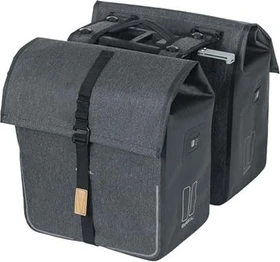 Basil Urban Dry Doppeltasche MIK Gepäcktasche charcoal melee