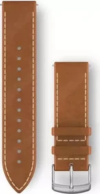 Garmin Schnellwechsel Ersatzarmband 20mm Leder tan/silver