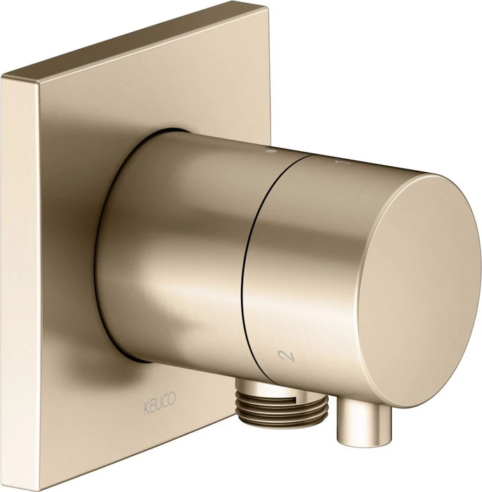 Keuco IXMO 59548 Comfort 3-Wege Umstellventil mit Schlauchanschluss eckig bronze gebürstet