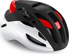 MET Rivale MIPS Helm black white red matt glossy