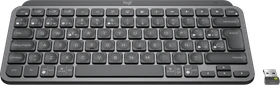 Logitech MX Keys Mini for Business, LEDs weiß, Logi Bolt, Graphite, schwarz, USB/Bluetooth, FR
