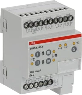 ABB SAH/S8.16.7.1 Schalt-/Jalousieaktor 8-fach, 230V, 16A, 4TE REG, Schaltaktor
