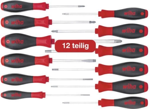 Wiha SoftFinish 302 Schraubendrehersatz, 12-tlg.