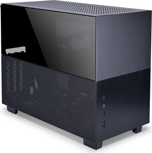 Lian Li Q58, schwarz, PCIe 3.0, Glasfenster, Mini-ITX