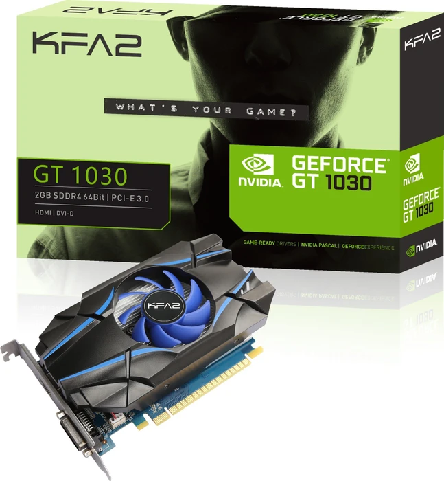 KFA2 GeForce GT 1030, 2GB DDR4, DVI, HDMI