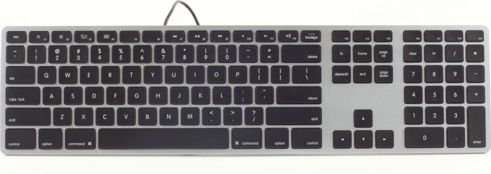Matias RGB Wired Aluminium Mac Keyboard, schwarz, USB, US