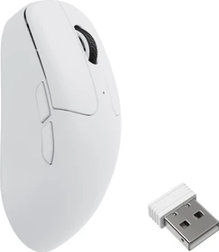 Keychron M2 Wireless Mouse weiß, 8K PixArt 3950, USB/Bluetooth (M2-A24)
