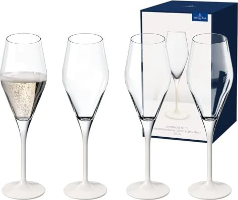 Villeroy & Boch Manufacture Rock Sektglas Sektglas blanc, 4 Stück