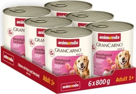 animonda GranCarno Dose Fleisch pur Adult Multifleisch-Cocktail, 4.80kg (6x 800g)