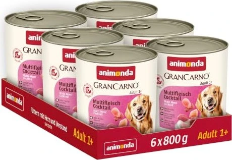 animonda GranCarno Dose Fleisch pur Adult Multifleisch-Cocktail, 4.80kg (6x 800g)