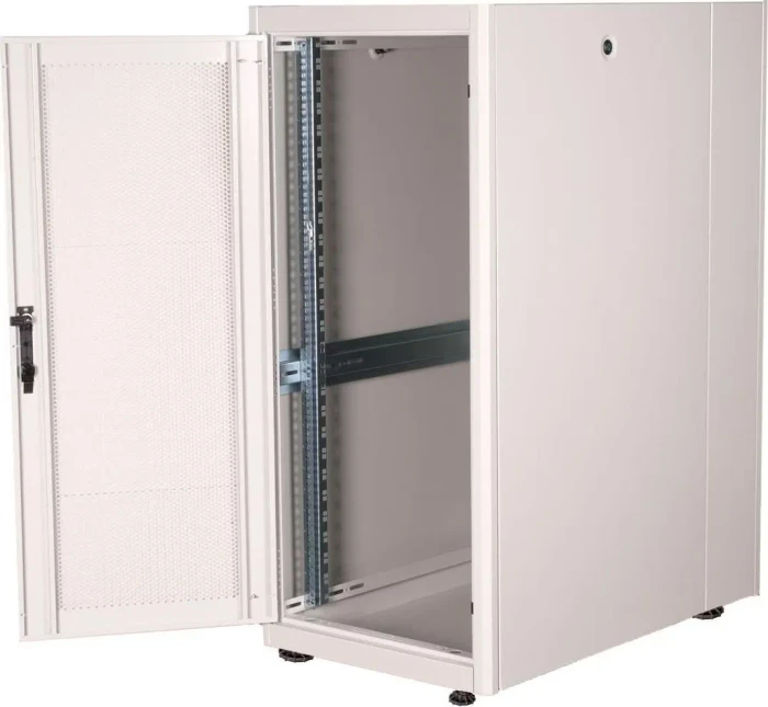 Roline / Secomp Basic 19" Netzwerkschrank 26HE, montiert, Glastür, IP20, RAL 7035, 1000mm tief