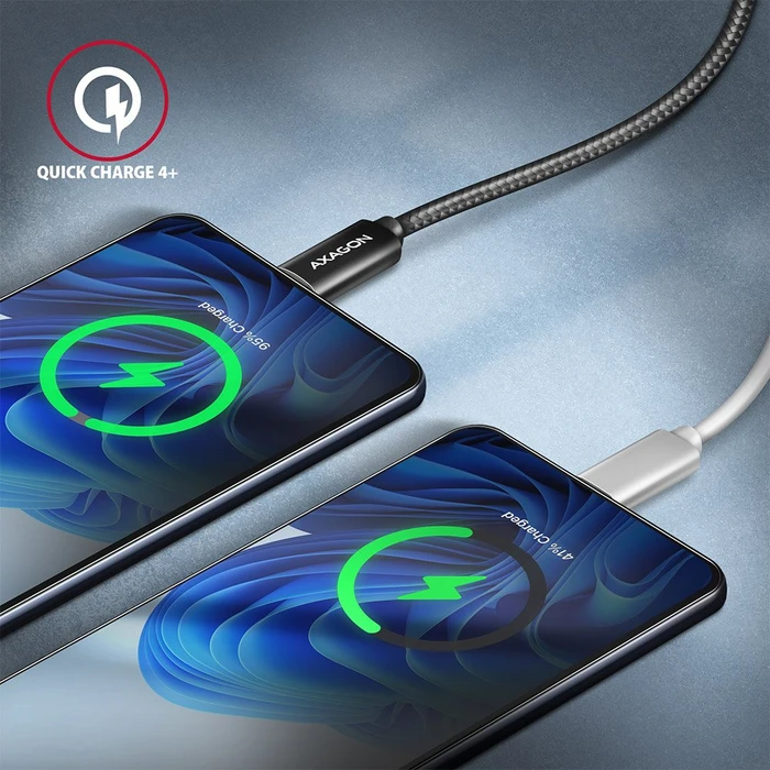 Axagon USB-C Kabel, USB4 Gen3x2, 40Gb/s, 8K60Hz, 100W PD, USB-C [Stecker] auf USB-C [Stecker], 1m