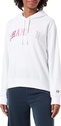 Champion College-Logo Hoodie weiß (Damen)
