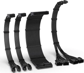 EZDIY-FAB 12VHPWR Cable Kit, 1x 24-Pin, 2x 4/8-Pin ATX, 1x 12VHPWR/4x 8-Pin PCIe, 16AWG, schwarz