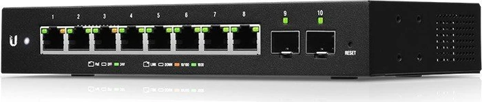 Ubiquiti EdgeSwitch 10 XP Desktop Gigabit Managed Switch, 8x RJ-45, 2x SFP, 15W passiv PoE