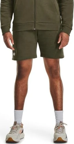 Under Armour Rival Fleece Hose kurz marine od green/white (Herren)