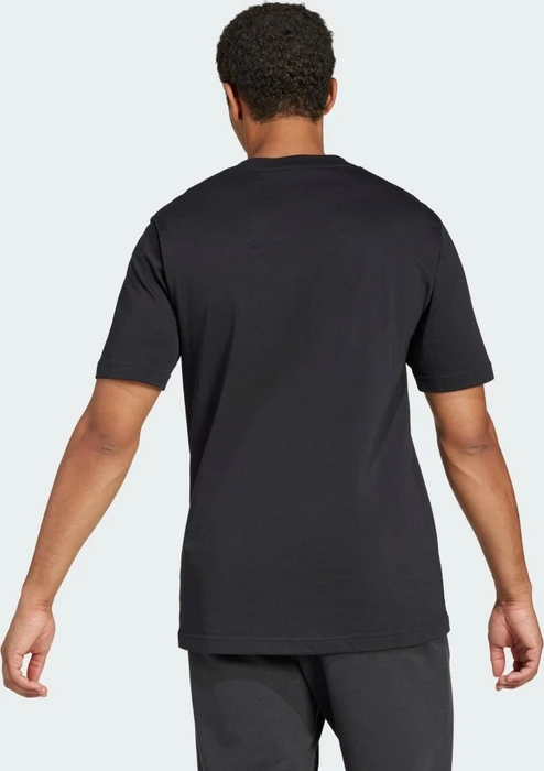 adidas Essentials Big Logo T-Shirt kurzarm schwarz/weiß (Herren)