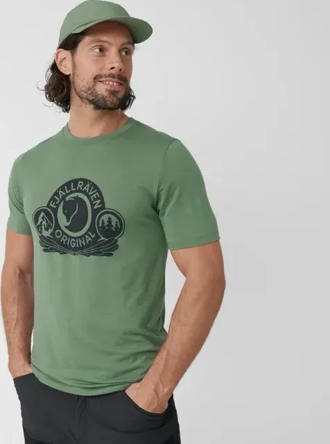 Fjällräven Abisko Wool Classic Funktionsshirt kurzarm patina green (Herren)