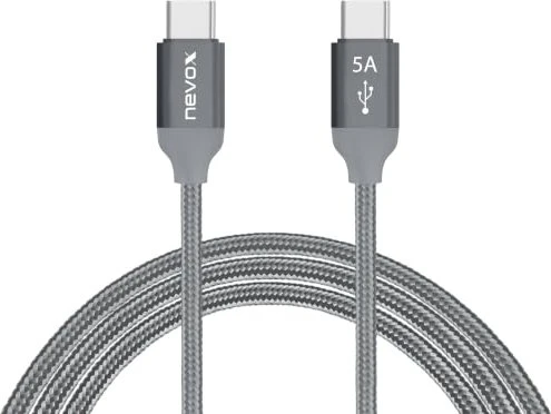 Nevox USB-C/USB-C 2.0 Cable 100W Emark IC 2.0m silber