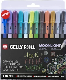 Sakura Gelly Roll Moonlight 06 F Cosmos Gelroller (Mine) sortiert, 12er-Set, Etui