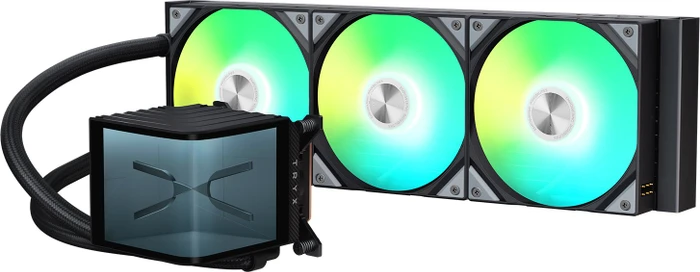 TRYX Panorama ARGB 360 Black, schwarz