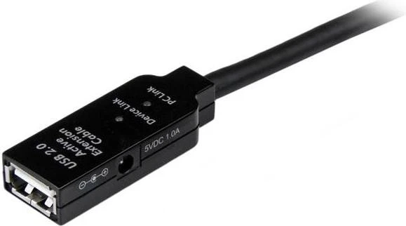 StarTech USB 2.0 aktives Verlängerungskabel, USB-A [Stecker] auf USB-A [Buchse], 20m