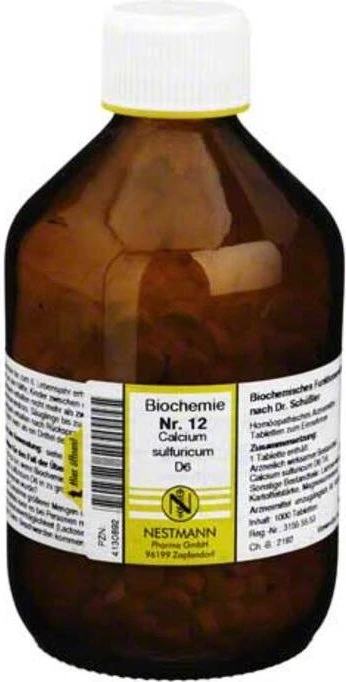 Nestmann Biochemie 12 Calcium sulfuricum D6 Tabletten, 1000 Stück