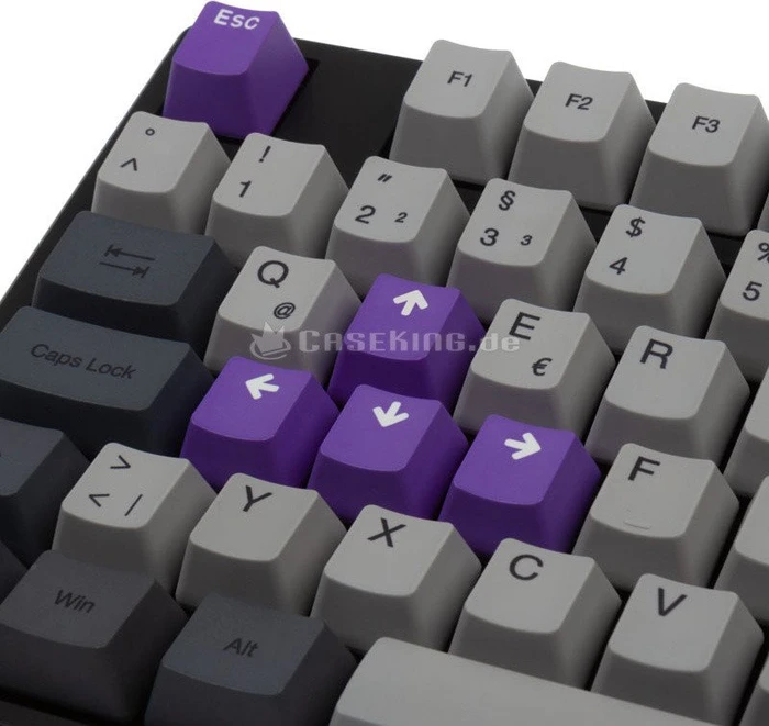 Ducky One PBT, schwarz/grau, MX RED, USB, DE