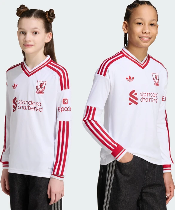 adidas Liverpool FC Authentic 2026/2027 Auswärtstrikot langarm (Junior)
