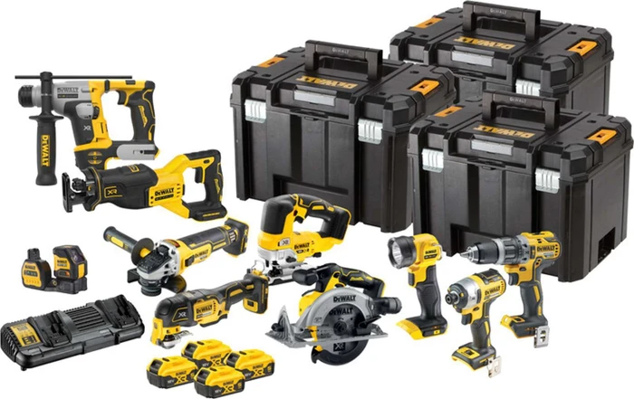 DeWalt DCK1012P4T Kombopack Akku-Maschinenset inkl. Koffer + 4 Akkus 5.0Ah