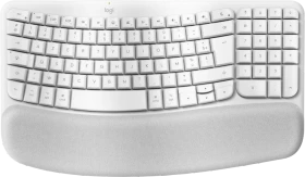 Logitech Wave Keys for Mac, Grauweiß, Logi Bolt, USB/Bluetooth, FR (920-012406)